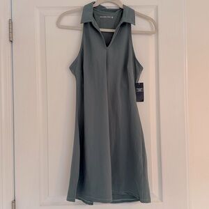 Abercrombie & Fitch Size Small Polo Travelers Dress in Teal with Shelf Bra